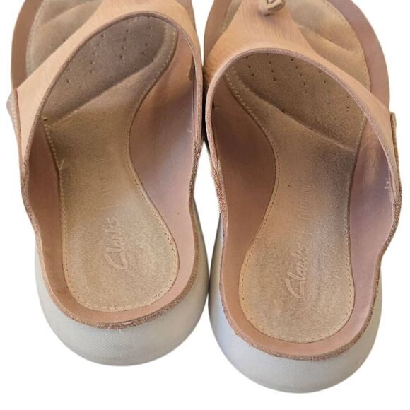 Clarks Womens Tri Carmen Light Pink Slip On Thong Sandals Size 6 - Picture 7 of 10